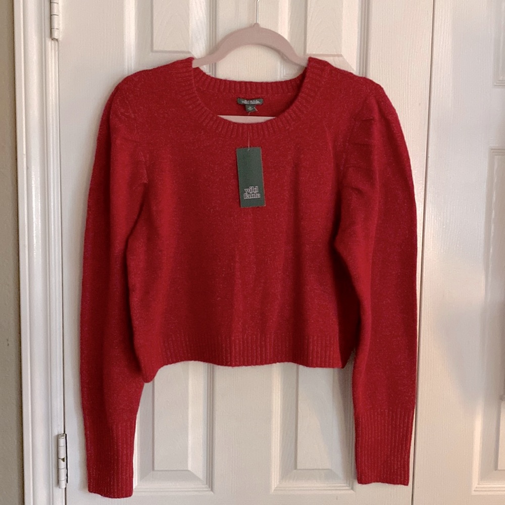 NWT WILD FABLE CROPPED SWEATER SIZE XL